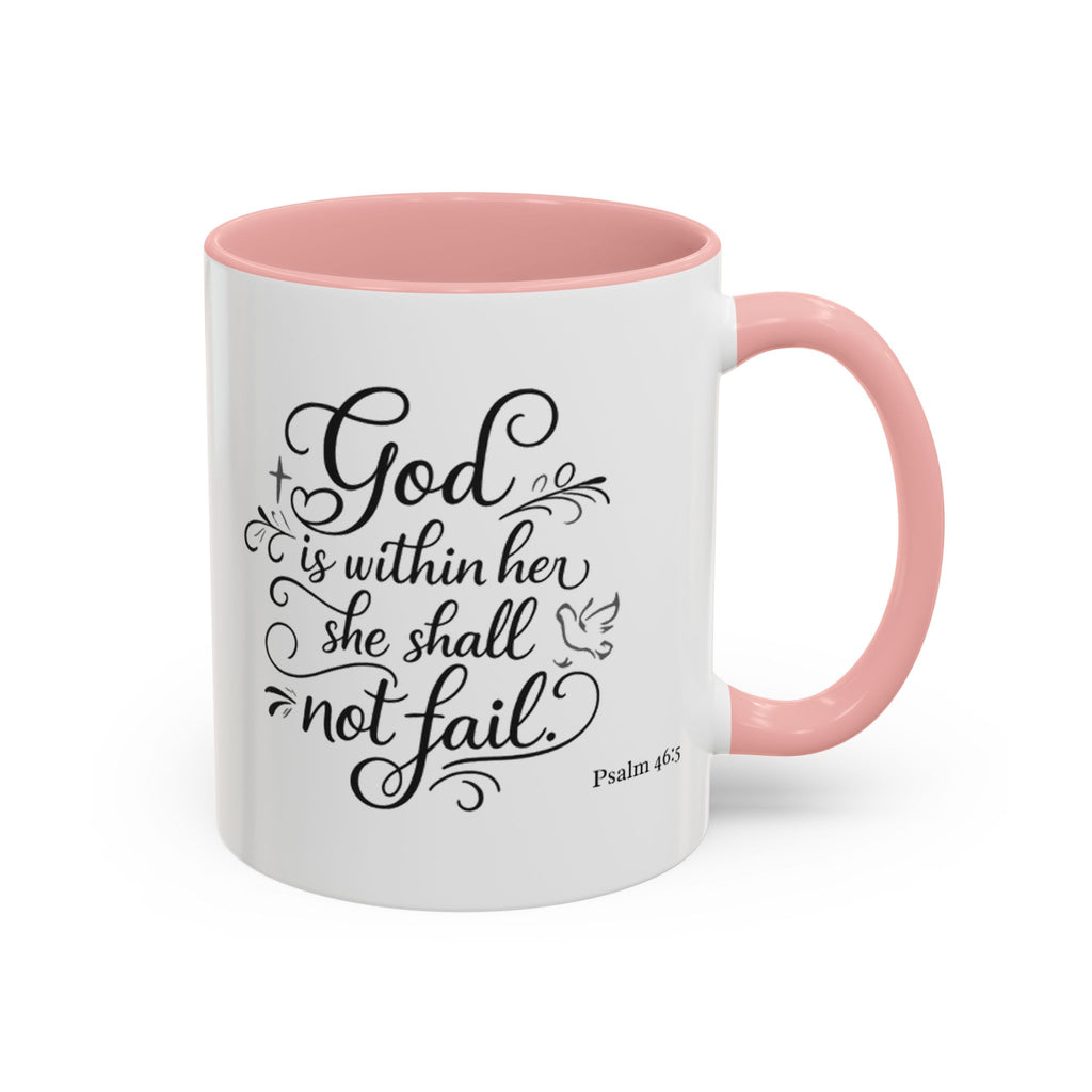 God is Within Her Motivational | Inspirational Christian Faith Coffee Mug