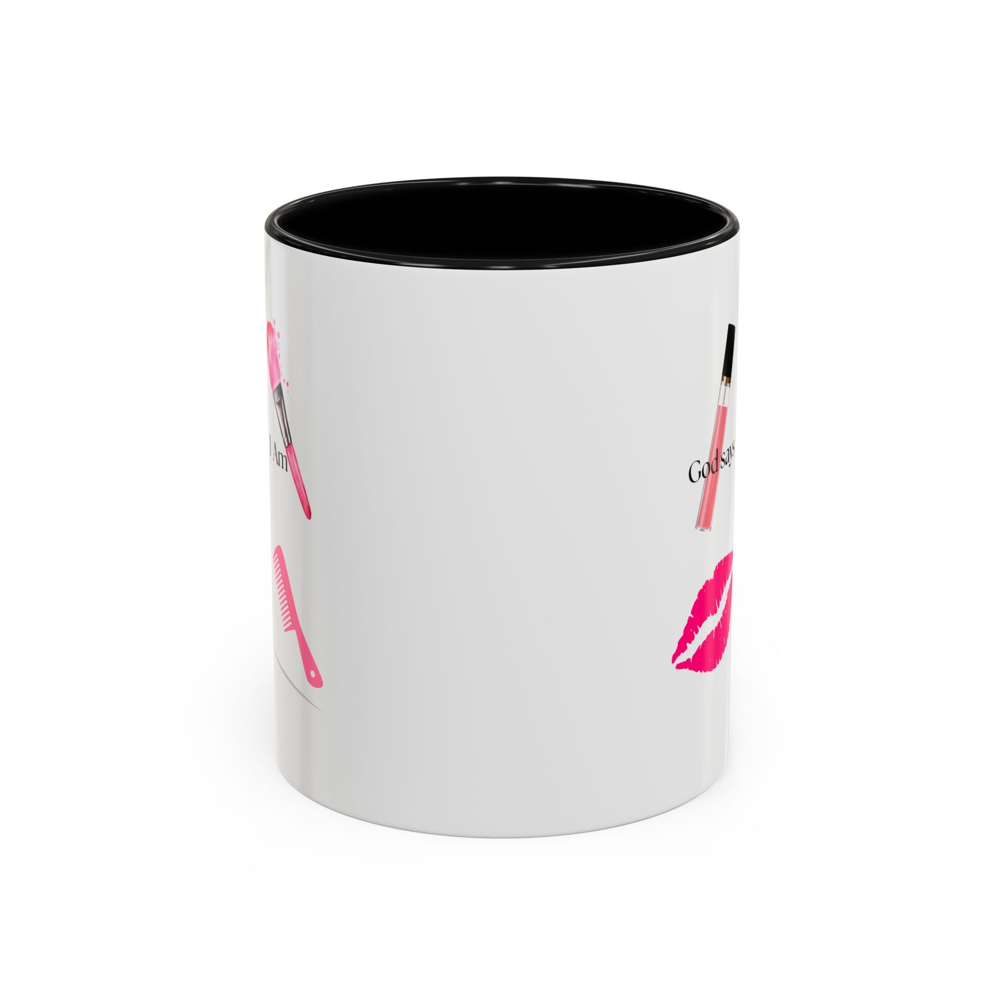 God Says I Am Beautiful Mug | Christian Inspirational Affirmation Coffee Cup for Women