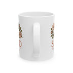 Saved | Christian Faith-Based Floral Coffee mug