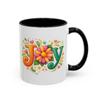 Joy Christian Mug | Floral Faith Coffee Cup