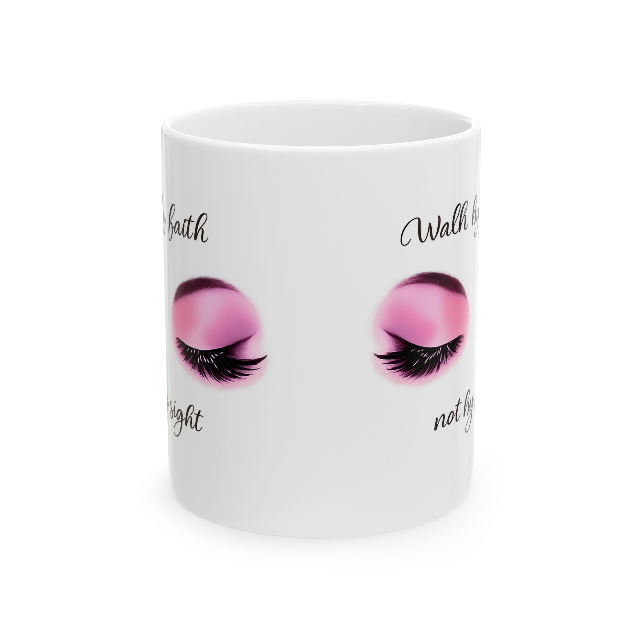Walk by Faith | Christian Women's Faith-Based Inspirational Cute Coffee Mug
