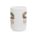 Saved | Christian Faith-Based Floral Coffee mug