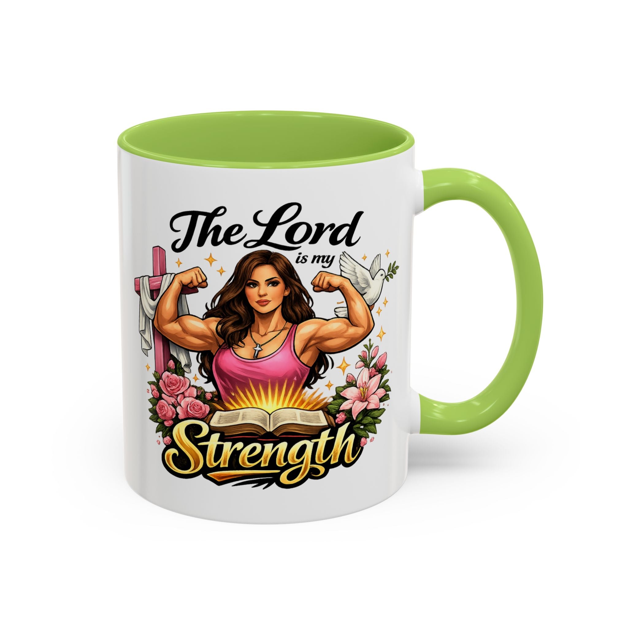 The Lord Is My Strength Coffee Mug | Christian Faith gift for Women