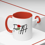 Faith Rose Mug – Inspirational Christian Coffee Cup with Elegant Red Rose Design