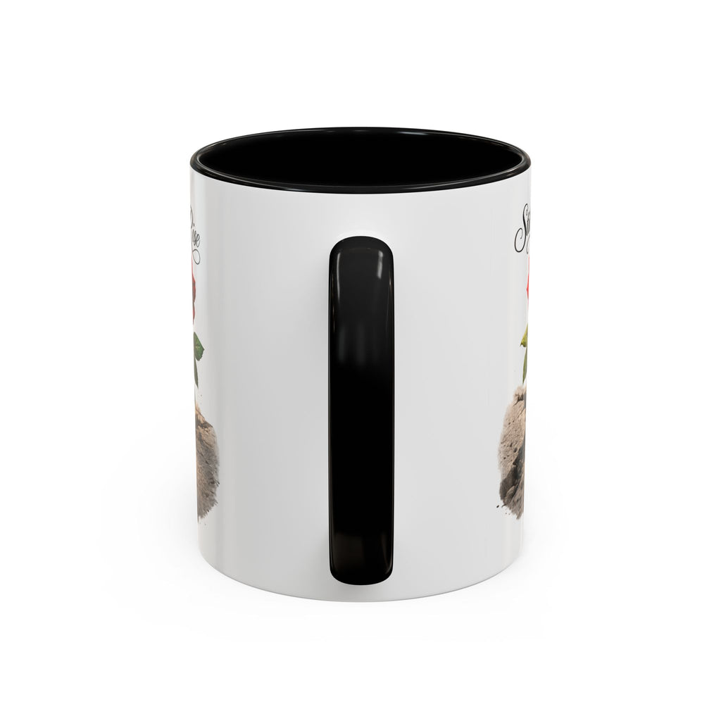 Still I Rise Rose Mug | Inspirational Faith Coffee Cup for Strength & Encouragement