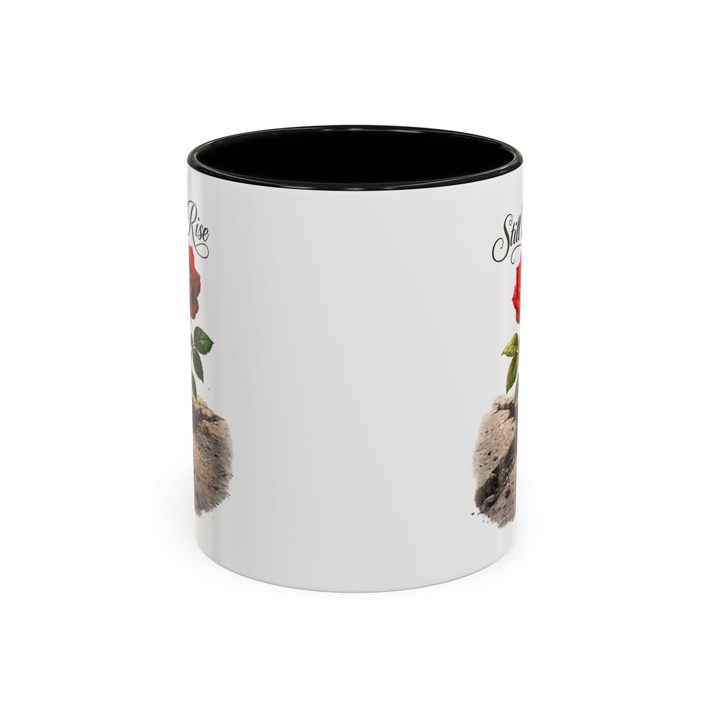 Still I Rise Rose Mug | Inspirational Faith Coffee Cup for Strength & Encouragement