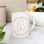 God Is Within Her, She Shall Not Fail | Women's Christian Faith-Based Ceramic Coffee Mug