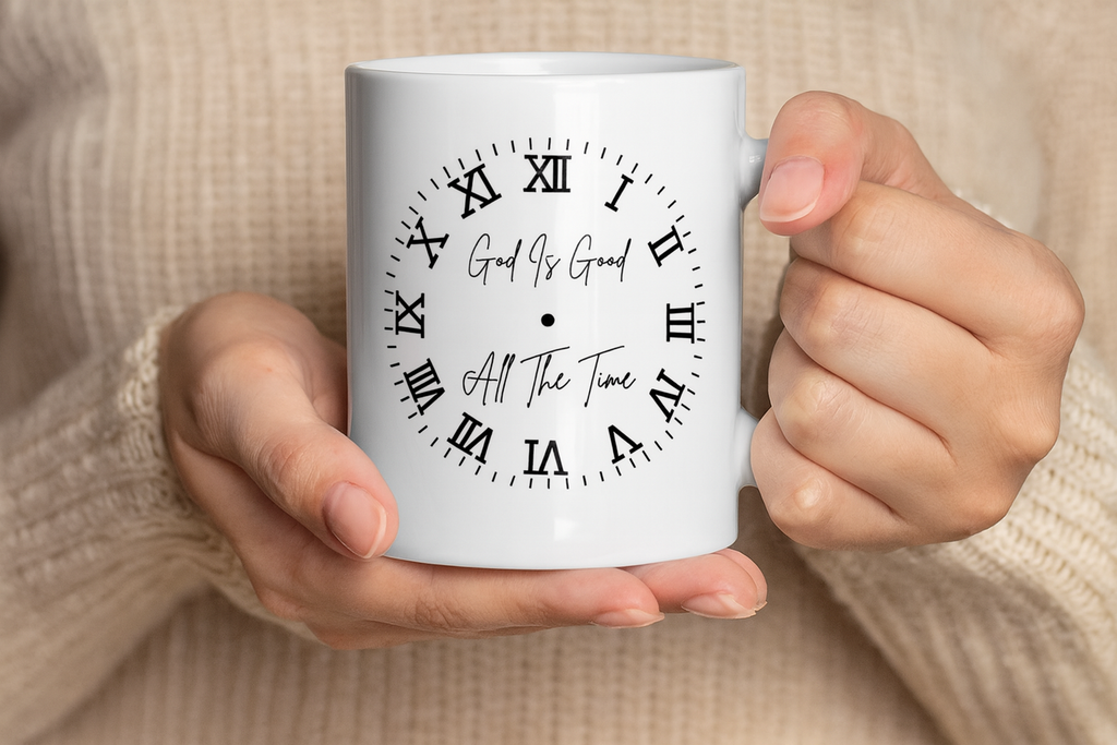 God Is Good ALL The Time | Christian Faith-Based Motivational Coffee Mug