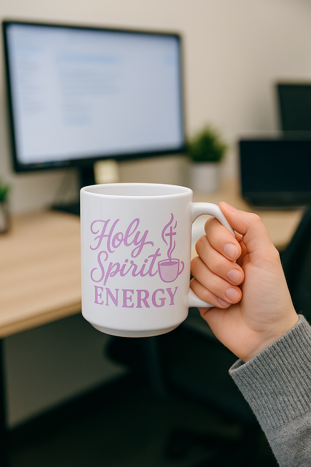 Holy Spirit Energy | Christian Faith-Based Women's Ceramic Coffee Mug
