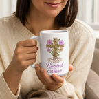 Rooted in Christ | Christian Faith-Based Motivational Coffee Mug