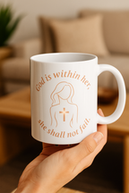 God Is Within Her, She Shall Not Fail | Women's Christian Faith-Based Ceramic Coffee Mug