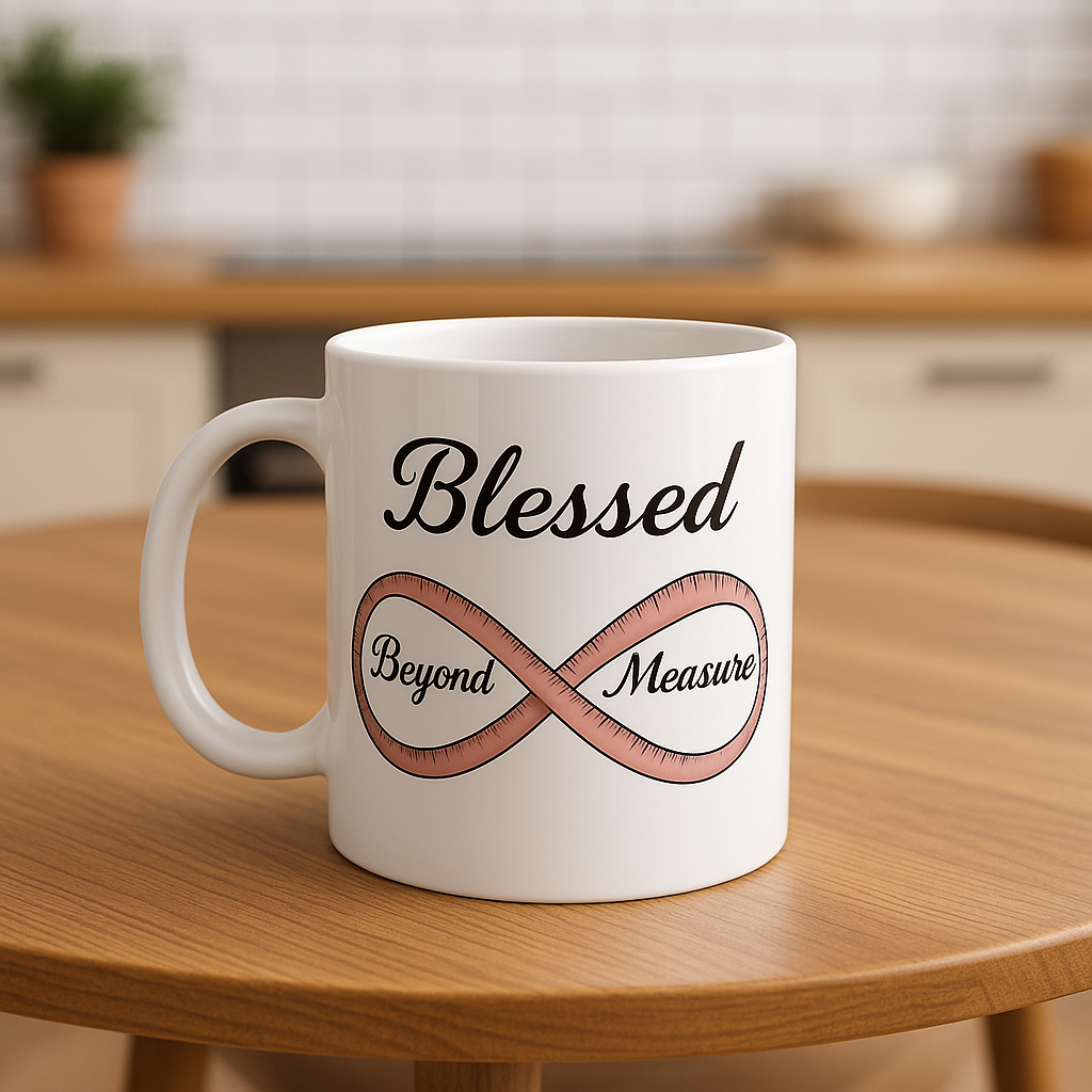 Blessed Beyond Measure | Christian Faith-Based Women's Ceramic Coffee Mug
