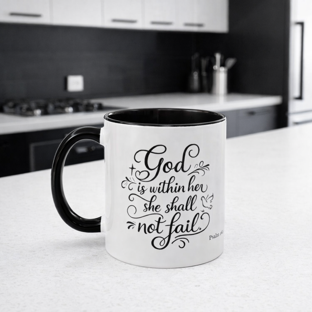 God is Within Her Motivational | Inspirational Christian Faith Coffee Mug