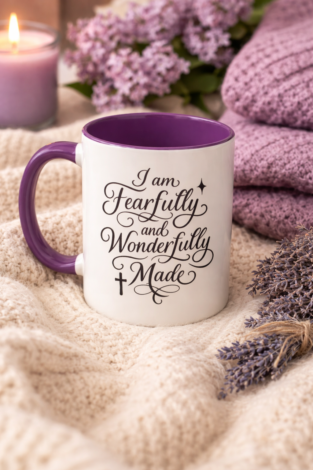 I Am Fearfully & Wonderfully Made | Women’s Inspirational Coffee Mug