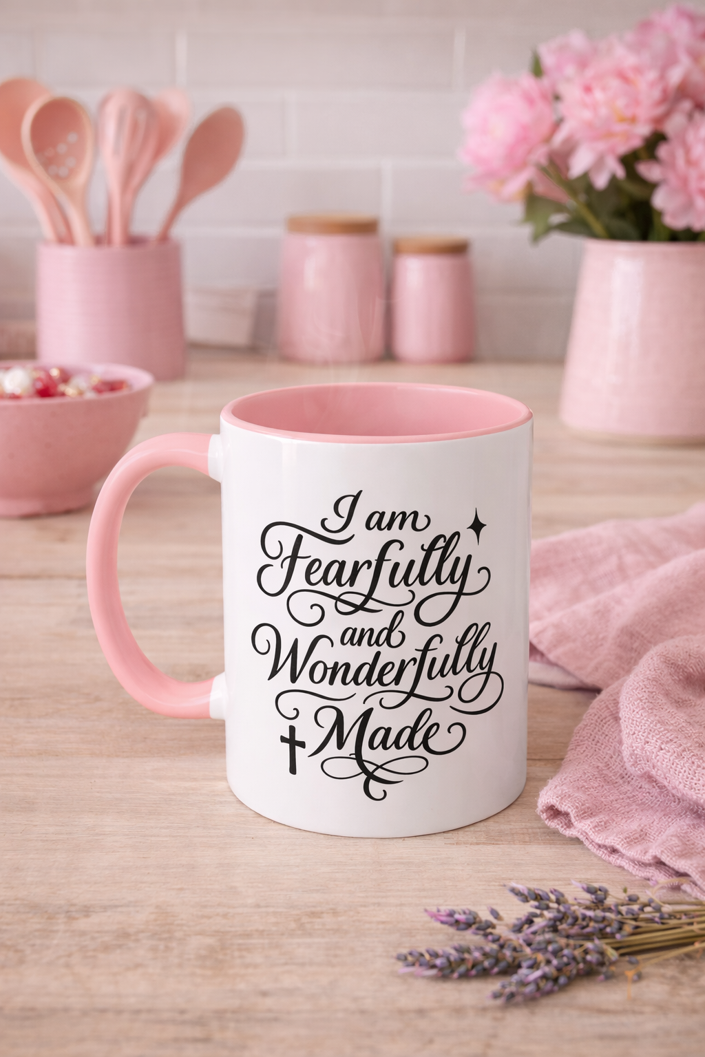 I Am Fearfully & Wonderfully Made | Women’s Inspirational Coffee Mug