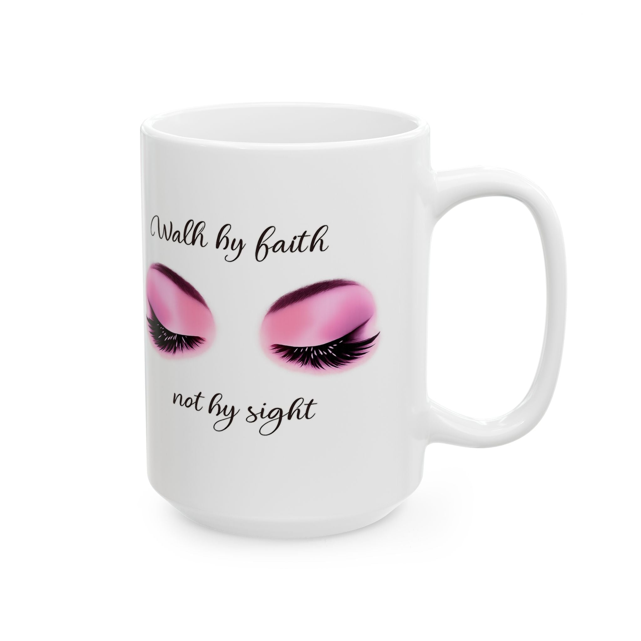 Walk by Faith | Christian Women's Faith-Based Inspirational Cute Coffee Mug