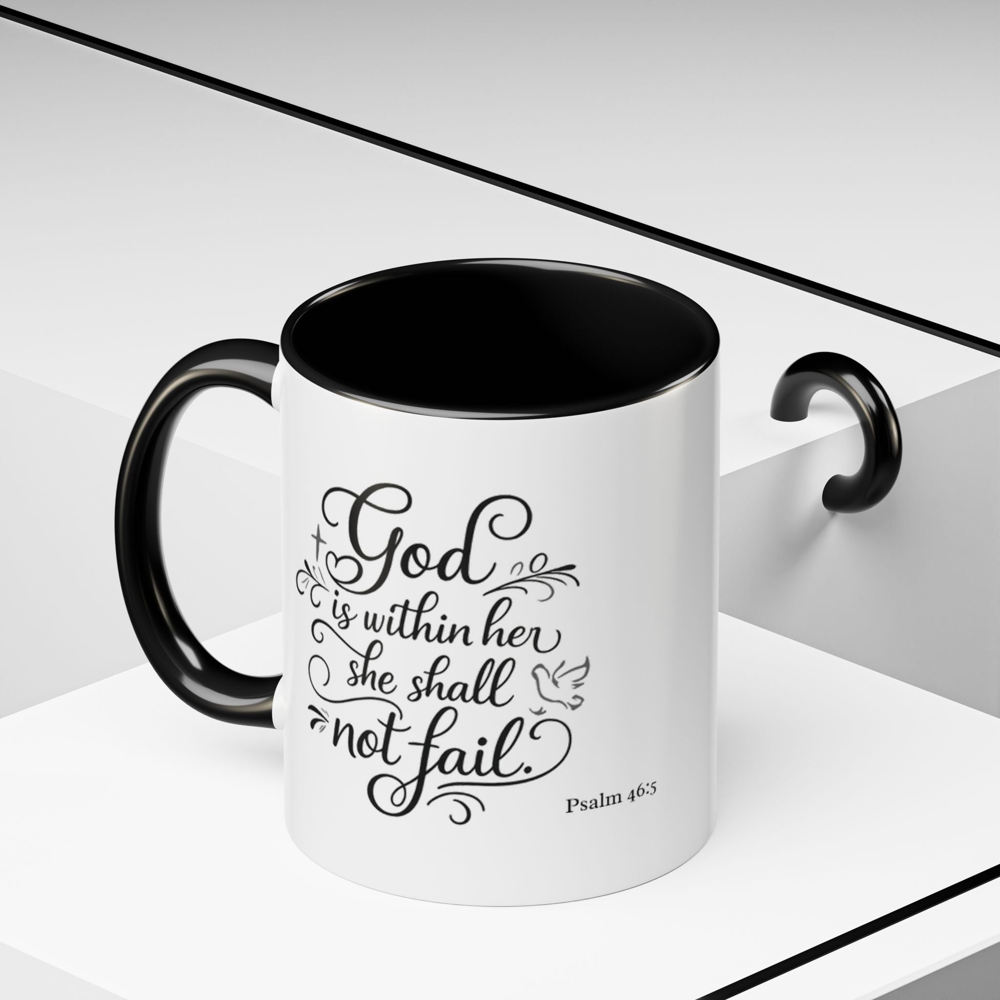 God is Within Her Motivational | Inspirational Christian Faith Coffee Mug