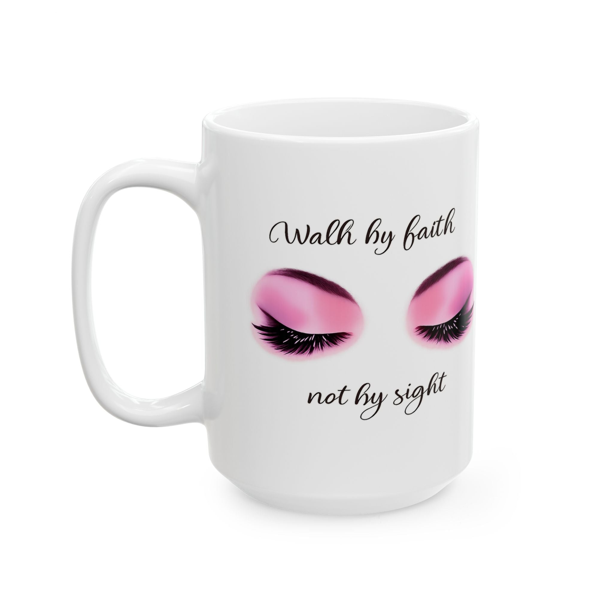 Walk by Faith | Christian Women's Faith-Based Inspirational Cute Coffee Mug