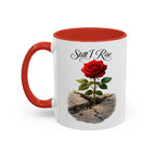 Still I Rise Rose Mug | Inspirational Faith Coffee Cup for Strength & Encouragement