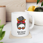 Black, Blessed, and Beautiful | Christian Faith-Based Women's Ceramic Coffee Mug