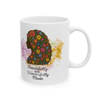 Beautifully and Wonderfully Made | Christian Faith-Based Floral Ceramic Coffee Mug