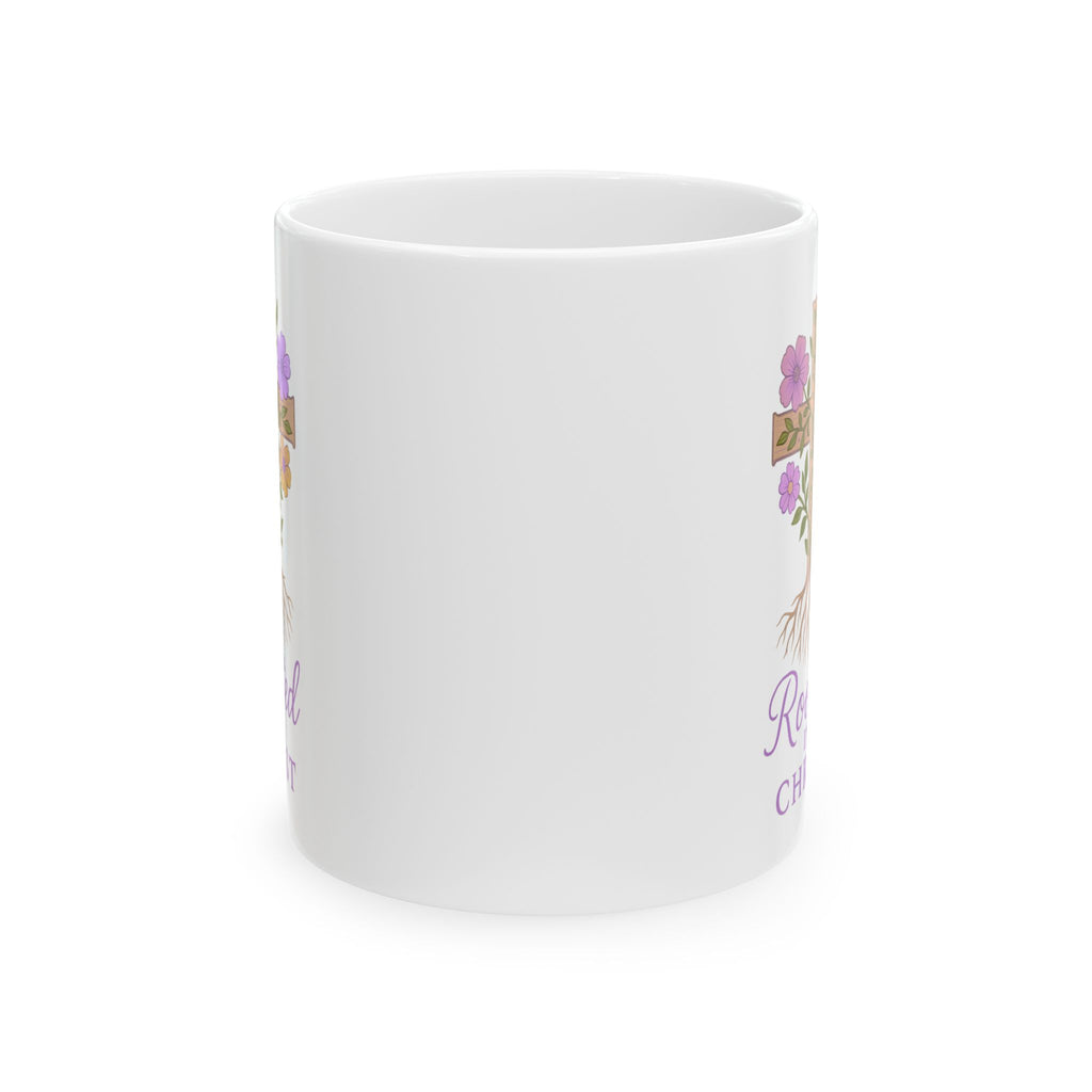 Rooted in Christ | Christian Faith-Based Motivational Coffee Mug