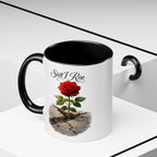 Still I Rise Rose Mug | Inspirational Faith Coffee Cup for Strength & Encouragement